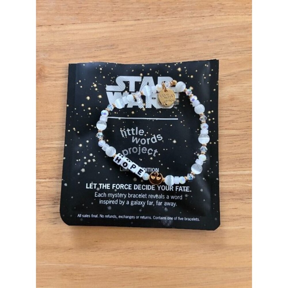 Disney Star Wars Little Words Project HOPE Mystery bracelet Limited Edition!